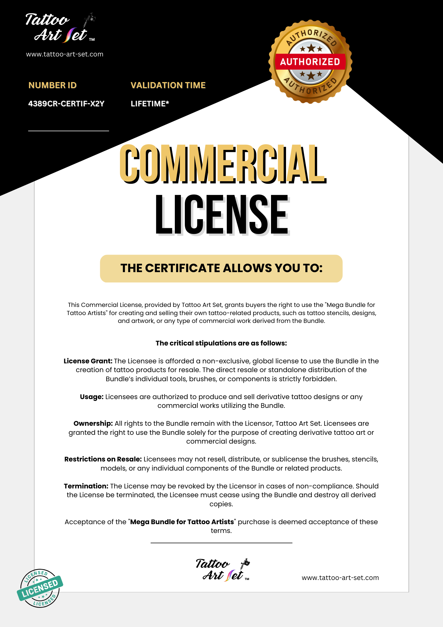 COMMERCIAL LICENSE